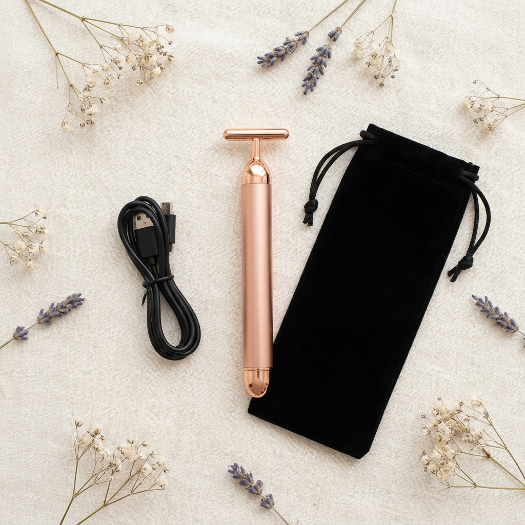 Rose Gold Facial Massager